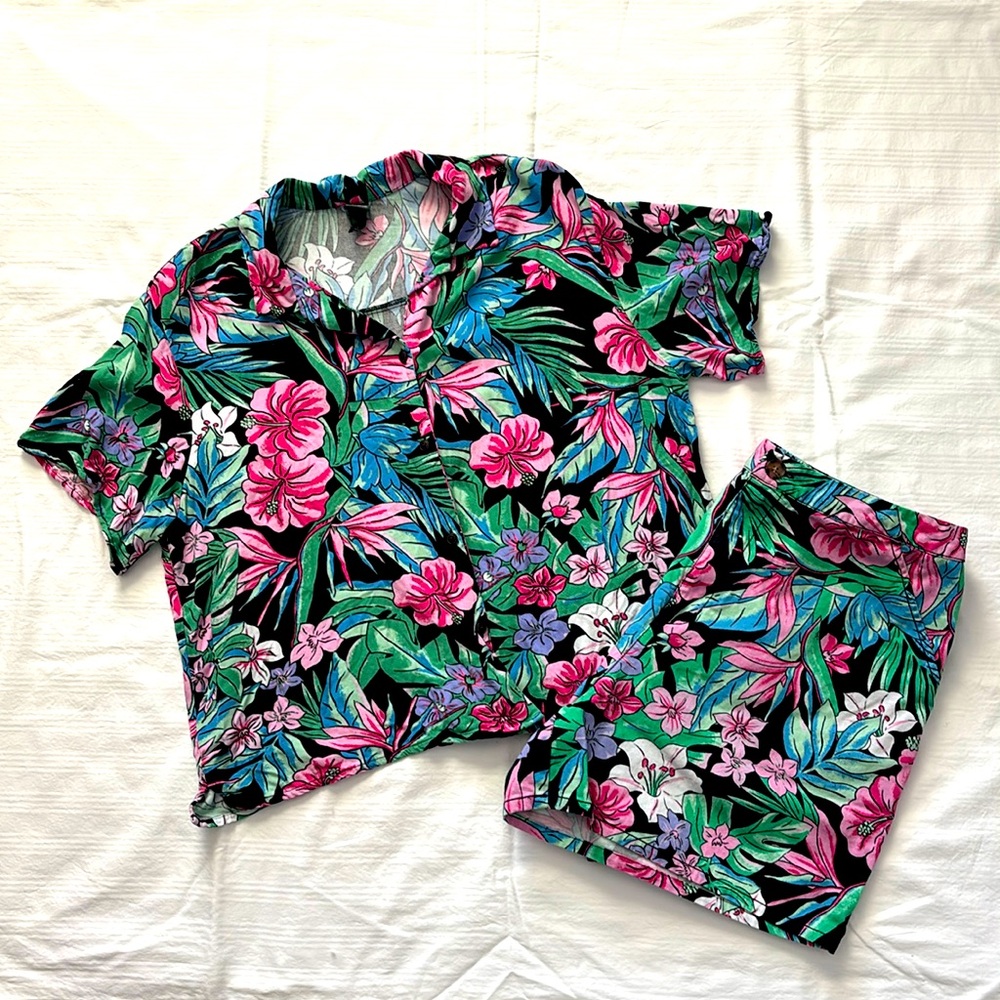 Hawaiian Shirt & Shorts Set